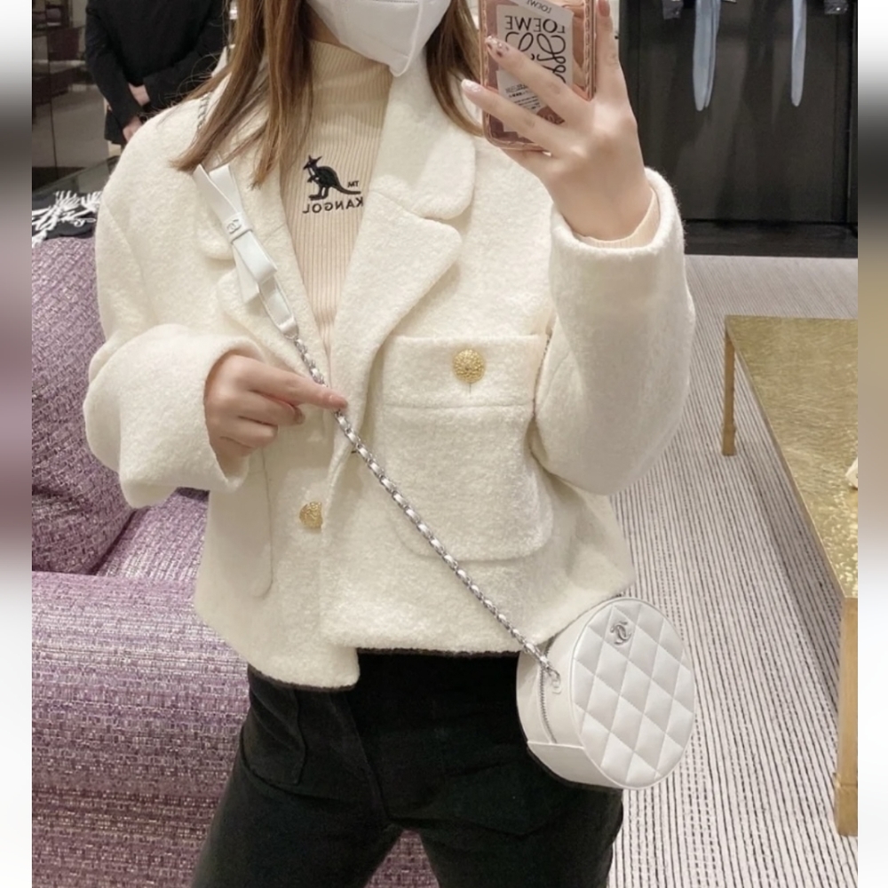 NWT Zara * Textured Cropped Blazer size XL XXL - Picture 2 of 16